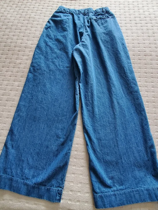 Old Navy Extra High-Rise Wide Leg Jeans Adjustable Waist SZ 8 - Picture 13 of 13